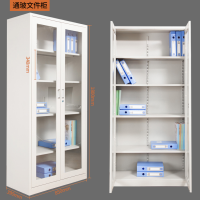 办公室资料柜文件柜铁皮柜书柜钢制文档柜储物柜办公档案柜凭证柜|图一通体玻璃柜 11(精品款)