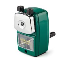 新款全金属转笔刀手摇削笔器耐用小学生二年级铅笔刀卷笔刀|9116祖母绿全金属手摇卷笔刀