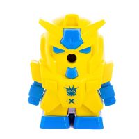 卡通手摇削笔器机儿童削笔刀卷笔刀铅笔刨小学生可爱学习文具用品|机器人款-黄色 送五十支原木铅笔