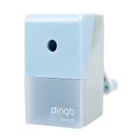 卡通手摇削笔器机儿童削笔刀卷笔刀铅笔刨小学生可爱学习文具用品|小方块款-蓝色 单独一个削笔器