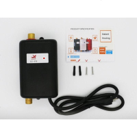 电热水龙头即热式热水器小厨宝家用厨房小型快速热加热器指示灯款 黑色 美规110V-指示灯