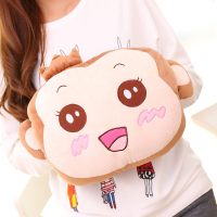 热水袋充电式防爆暖手宝注水毛绒可爱热敷肚子煖宝宝暖水袋热宝女 咖啡猴