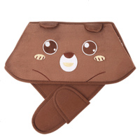 热水袋充电式防爆暖水袋煖宝宝注水煖宫暖手宝暖敷肚子可爱毛绒女 卡通腰带-棕熊