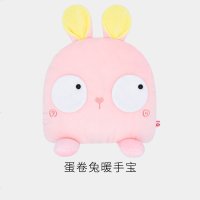 热水袋充电式防爆毛绒女煖宝宝暖手宝卡通热宝肚子暖水袋注水可爱 蛋卷兔暖手宝