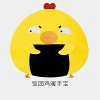 热水袋充电式防爆毛绒女煖宝宝暖手宝卡通热宝肚子暖水袋注水可爱 饭团鸡暖手宝