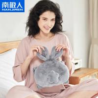 热水袋充电式防爆注水电暖宝暖手宝热宝煖宫煖宝宝女暖水袋 安全防爆 可拆洗款 灰色萌兔