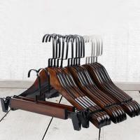 实木衣架子成人服装店儿童衣服撑子木头衣撑家用无痕木质衣挂衣架
