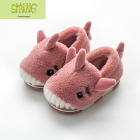 卡通可爱儿童棉拖鞋女包跟家居男童女童宝宝棉鞋厚底防滑小孩室内 语娄