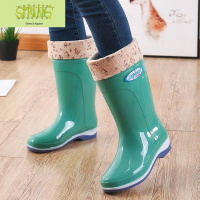 。时尚雨鞋女中筒雨靴韩版女装防滑水鞋成人胶鞋水靴胶靴防水 语娄
