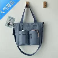 FENGHOU托特包包女大容量书包女大学生韩版单肩布袋日系原宿帆布斜跨百搭学生书包