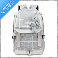 FENGHOU双肩包女韩版初中学生书包女高中简约时尚百搭小学生2021新款背包