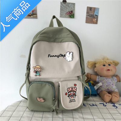 FENGHOU韩版2020新款女童背包出游10岁小学生旅行双肩包女孩作业补课书包学生书包