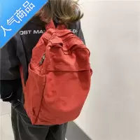 FENGHOUins风书包日系纯色大容量双肩包女大学生简约帆布背包女2021新款学生书包