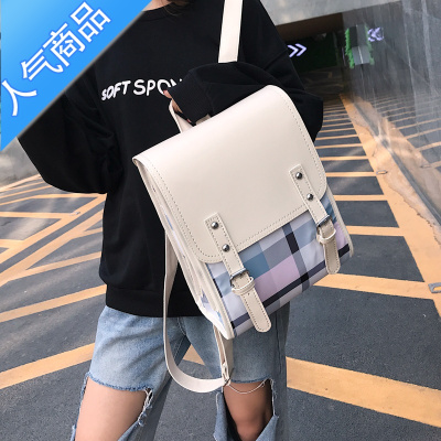 FENGHOU古着书包女韩版原宿ulzzang高中学生小清新背包潮ins超火双肩包女学生书包