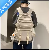 FENGHOU大容量书包女潮酷高中大学生韩版原宿百搭日系背包男休闲双肩包学生书包