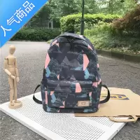 FENGHOU日系新款15.6寸防水电脑双肩书包印花男女ins校园初高中大学生包学生书包