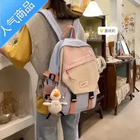 FENGHOU小清新书包女ins韩版高中小学生初中生森系百搭背包大容量双肩包学生书包