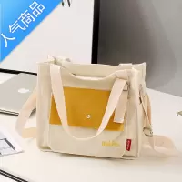 FENGHOU帆布包女单肩布袋包韩版ins日系学生上课装书包小清新手提斜挎包学生书包