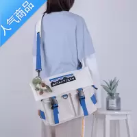 FENGHOU2021新款ins风书包女工装包斜跨日系男小众日韩大容量双肩包学生书包