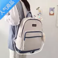 FENGHOUins学院风书包女小清新韩版高中学生初中生森系百搭校园双肩背包学生书包