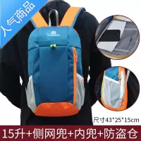 FENGHOU15升双肩背包户外运动包男女成人儿童休闲书包补课包轻便旅行小包学生书包