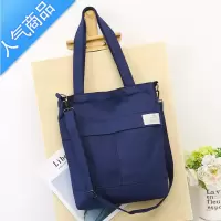 FENGHOU新款帆布包韩版布标休闲百搭单肩斜跨女包学生补习袋书包手提袋学生书包