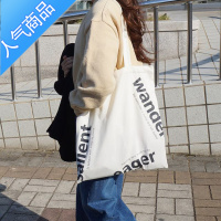 FENGHOU布包包女2019新款韩系chic百搭单肩帆布包购物袋手提学生书包