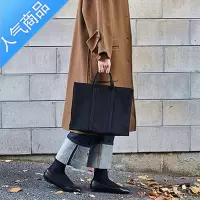 FENGHOU韩国简约商务公文包女帆布手提文件包百搭休闲学生布书包a4文件袋学生书包