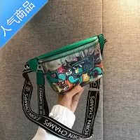 FENGHOU可爱涂鸦手机包女斜挎包包2021新款潮网红腰包夏天小清新卡通胸包腰包男