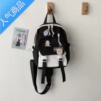 FENGHOU夏天轻便小包包少女防水帆布胸包女韩版日系斜挎小包出游小众背包腰包男