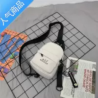 FENGHOU今年流行包包女2021新款时尚休闲单肩斜挎包学生百搭帆布胸包男潮腰包男