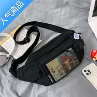 FENGHOU胸包女ins潮小众设计感日系帆布包夏季学生工装包百搭斜挎小包包腰包男
