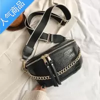 FENGHOU纹包包2020新款洋气腰包女潮ins单肩斜挎包网红时尚个性胸包腰包男
