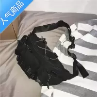FENGHOU日系原宿ins潮酷风工装复古帆布包2021新款暗黑机能风斜挎胸包女腰包男