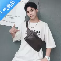 FENGHOU新款潮男街头腰包时尚胸包斜挎包胸前小包斜挎手机包韩版单肩男包腰包男
