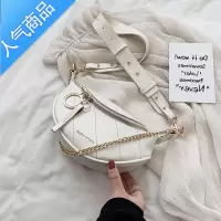 FENGHOU腰包女包包2021新款潮夏天胸包斜挎单肩小众设计链条小包腰包男