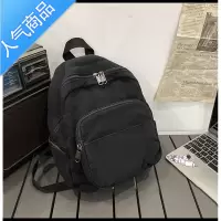 FENGHOU日系帆布小背包女原宿纯色小号双肩包韩版大学生潮流百搭旅游小包旅行包男女