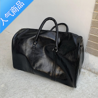FENGHOU手提皮革行李包男士大容量健身旅行包复古质感PU韩版女手拎登机袋旅行包男女