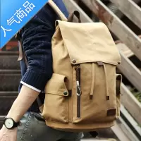 FENGHOU大容量帆布双肩包男包潮流时尚旅行背包潮牌初中大学生书包电脑包旅行包男女