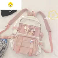 FENGHOUins书包女韩版原宿ulzzang日系简约少女心学院风大学生双肩包背包