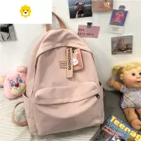 FENGHOUins风书包女韩版高中大学生小清新日系简约纯色少女背包女双肩包