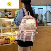 FENGHOU书包女小学生中学生女童三四五至六年级帆布初中生双肩包2021新款