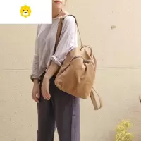 FENGHOU庸庸文艺帆布双肩包女2021年新款夏季百搭简约包包手提日系背包