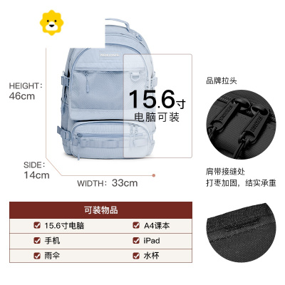 FENGHOU背包女夏旅行旅游电脑双肩包高中初中生韩版中学生书包