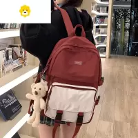 FENGHOU书包女韩版原宿ulzzang小初中生高中大学生可爱背包大容量双肩包