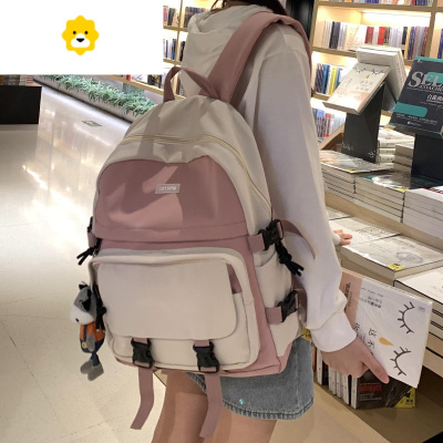 FENGHOU可爱ins学院风书包女大容量韩版高中学生初中生背包小学生双肩包