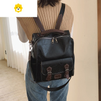 FENGHOU双肩包包女2021新款复古英伦韩版简约百搭大学生书包女旅行背包潮