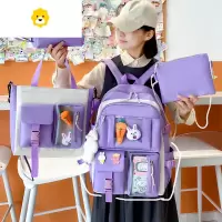 FENGHOU书包女初中生轻便小学生可爱少女心儿童三到五六年级大容量双肩包