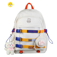 FENGHOU书包女小学生三到六年级夏彩带女童中学生初中生2021年新款双肩包