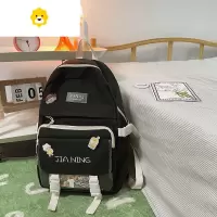FENGHOU初中生女书包小学生三到六年级2021年新款韩版高中生简约双肩背包双肩包